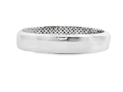 3.30CT Diamond Bangle 14k White Gold