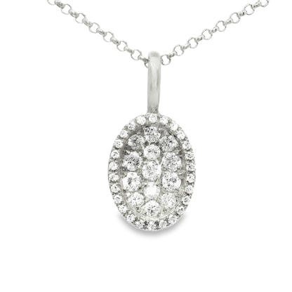 0.25CT Diamond Pendant 18k Gold