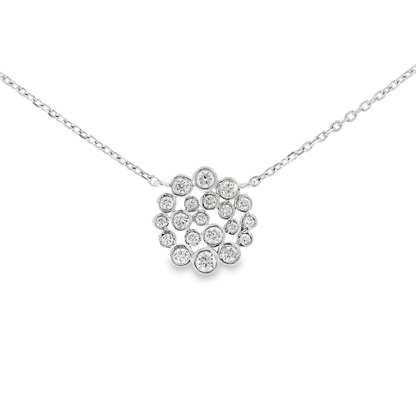 0.36CT Diamond Pendant 14k White Gold