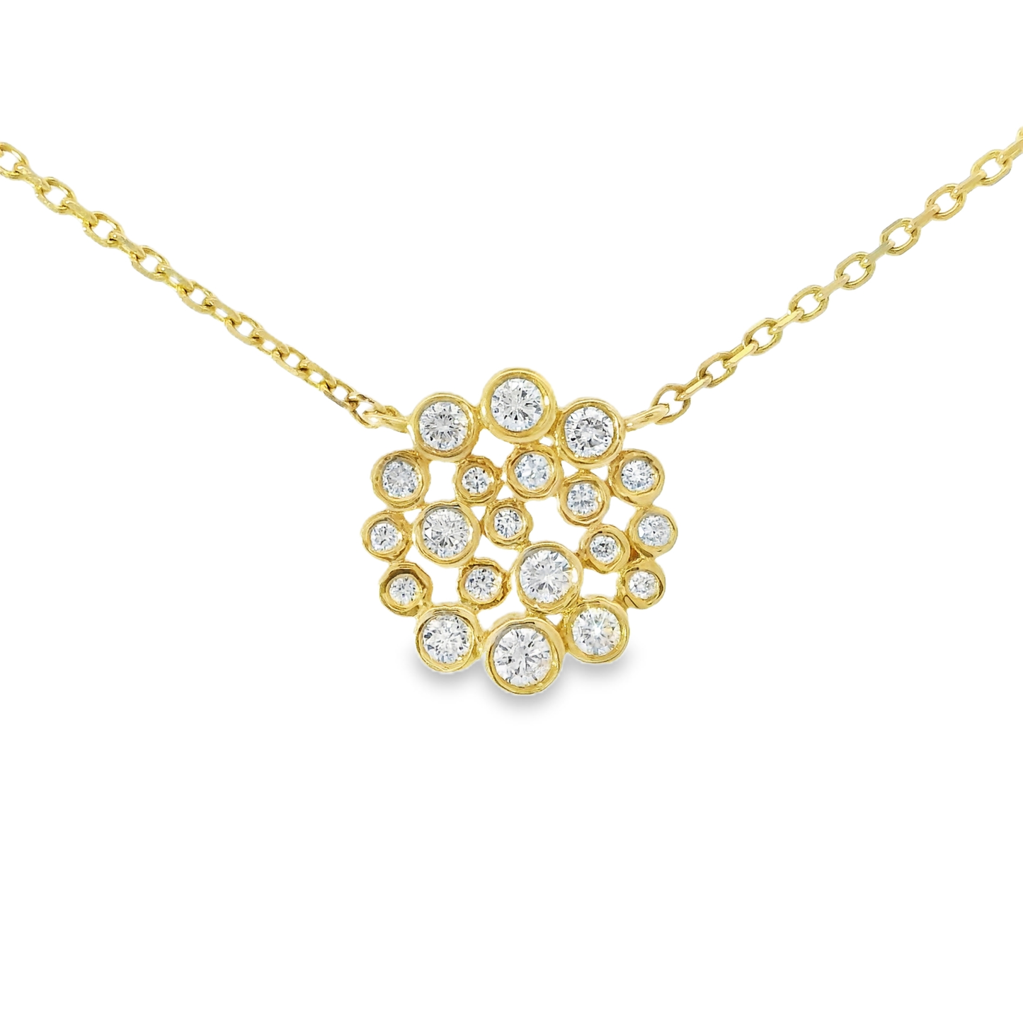 0.36CT Diamond Pendant 14k Yellow Gold