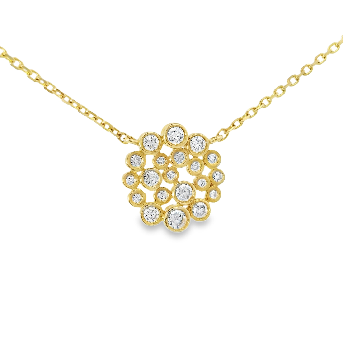 0.36CT Diamond Pendant 14k Yellow Gold