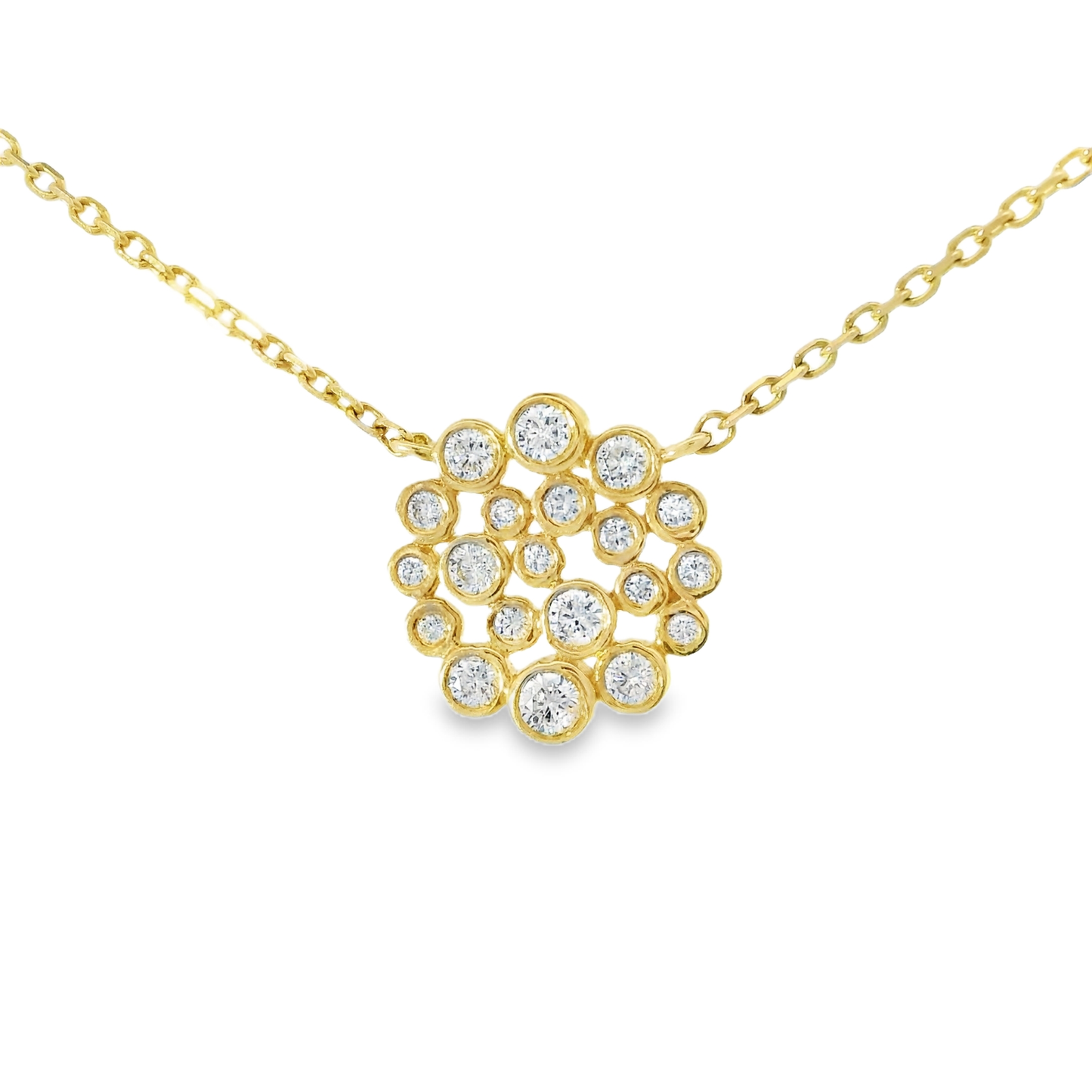 0.36CT Diamond Pendant 14k Yellow Gold