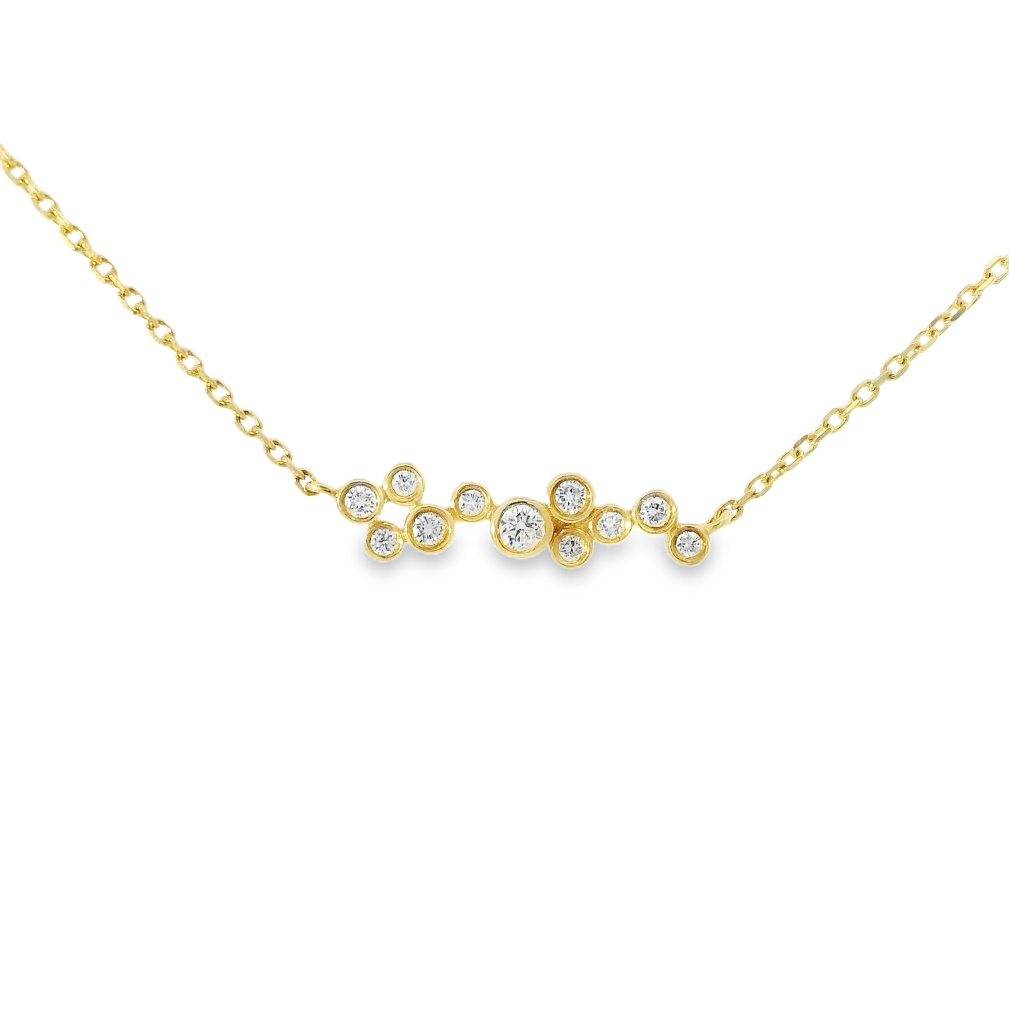 0.23CT Diamond Pendant 14k Yellow Gold