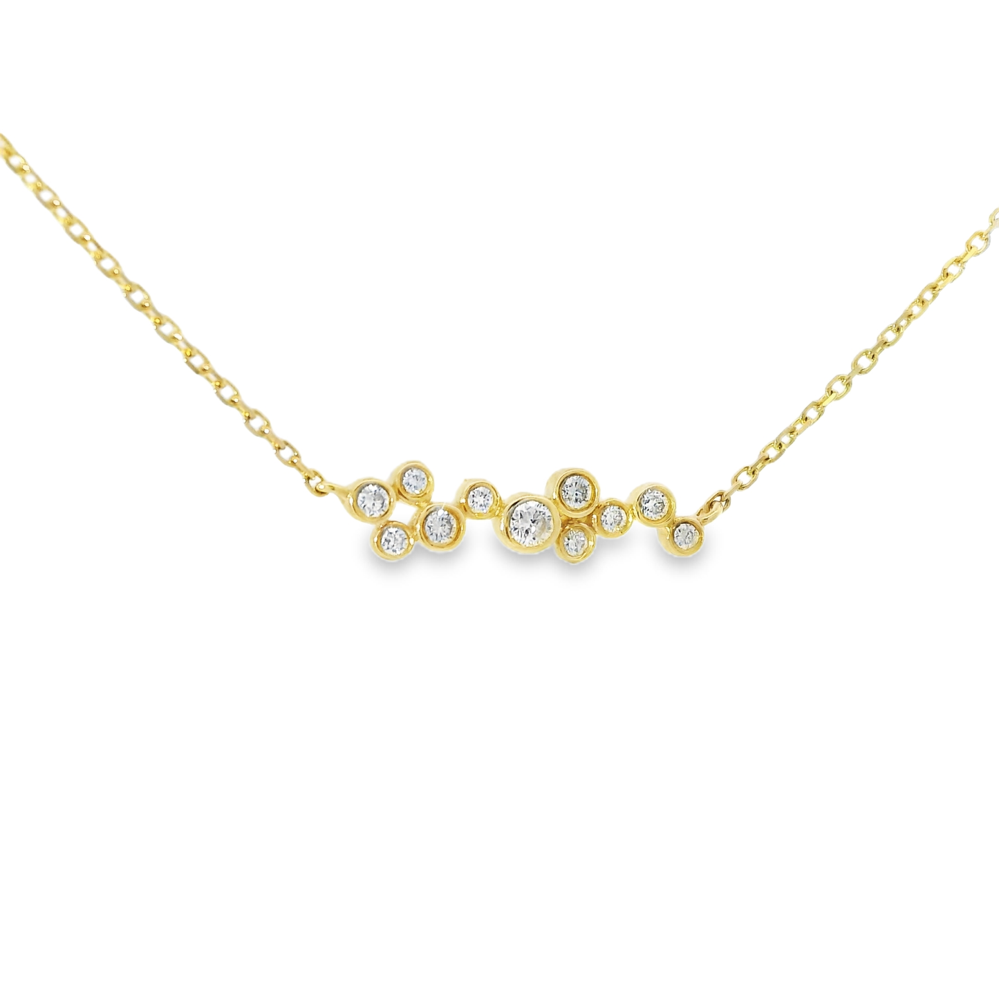 0.23CT Diamond Pendant 14k Yellow Gold