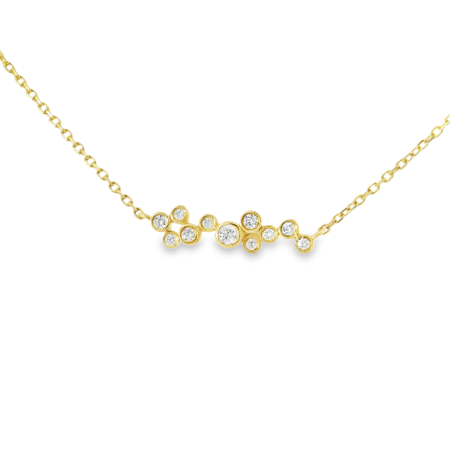 0.23CT Diamond Pendant 14k Yellow Gold