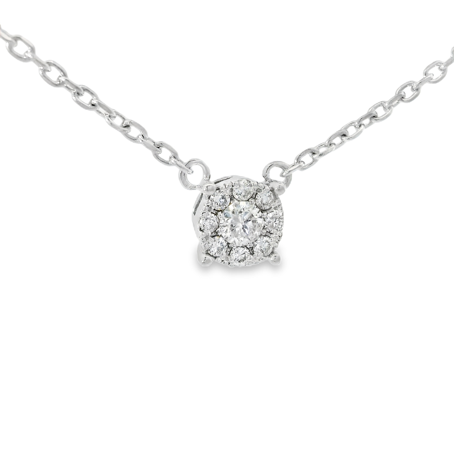 0.40ct Diamond Pendant 14k White Gold