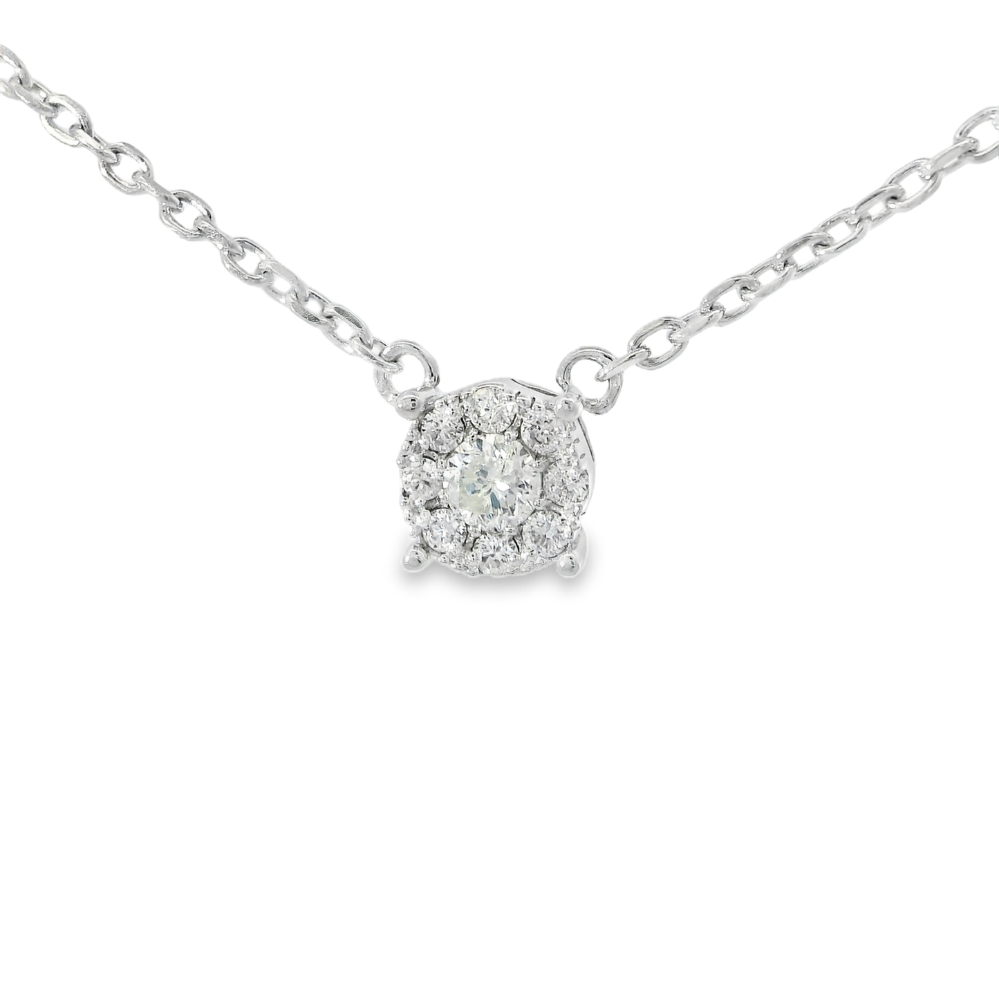 0.40ct Diamond Pendant 14k White Gold