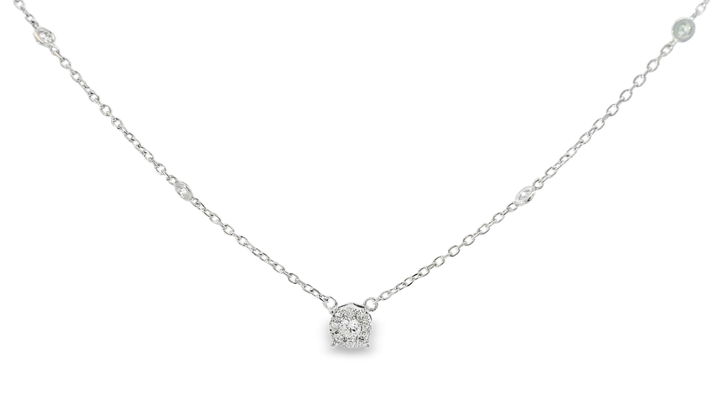 0.40ct Diamond Pendant 14k White Gold
