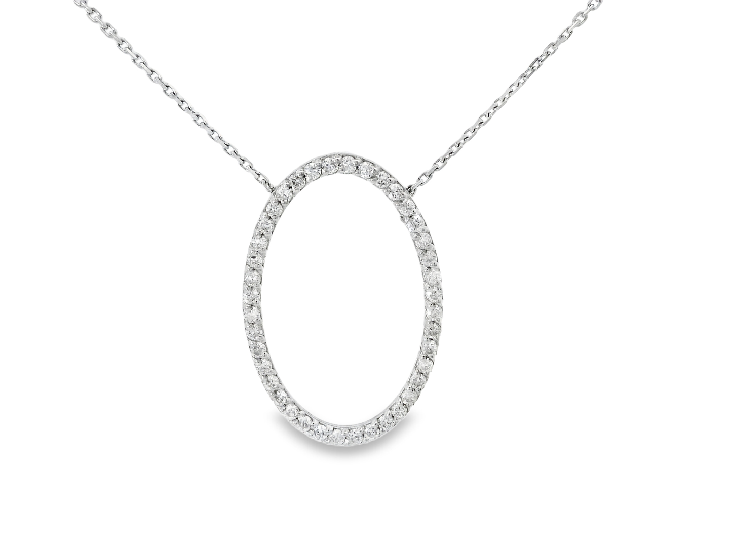 0.30CT Diamond Pendant 18k White Gold