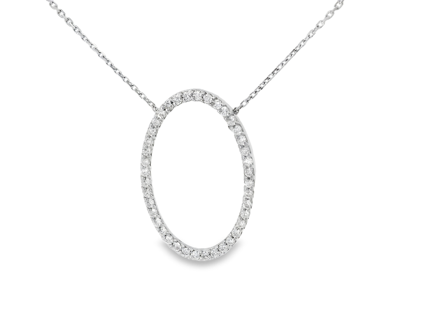 0.30CT Diamond Pendant 18k White Gold