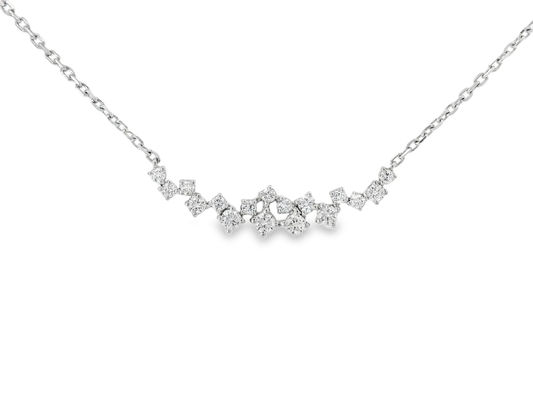 0.44CT Diamond Pendant 14k White Gold
