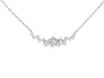0.44CT Diamond Pendant 14k White Gold