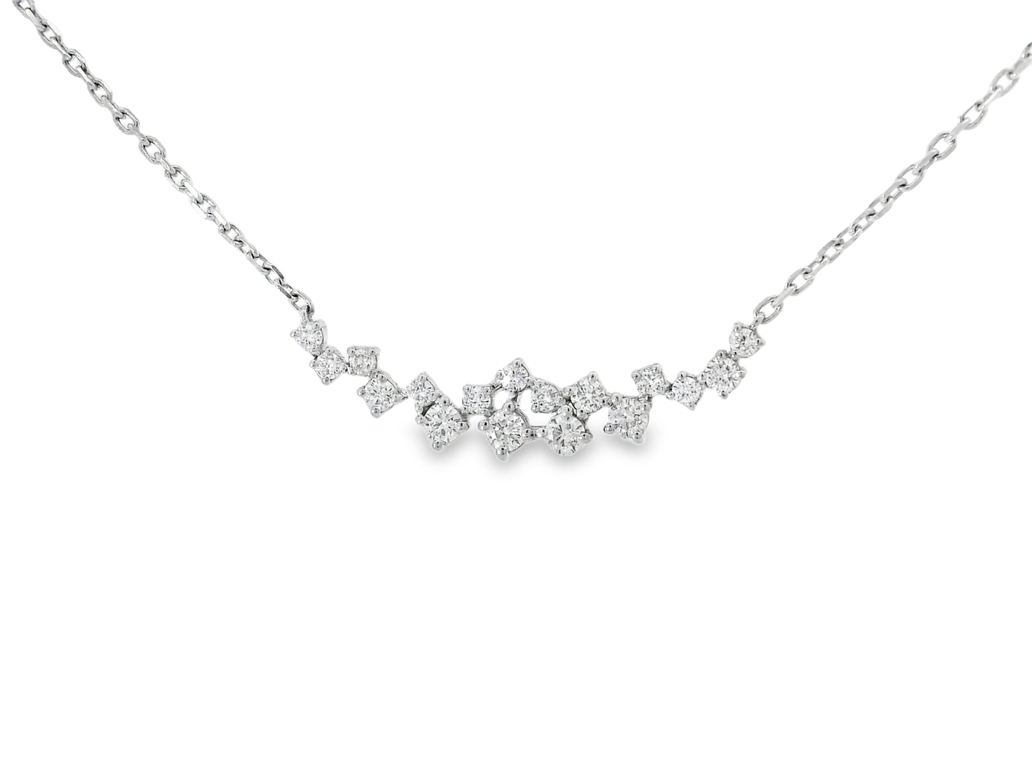 0.44CT Diamond Pendant 14k White Gold
