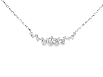 0.44CT Diamond Pendant 14k White Gold