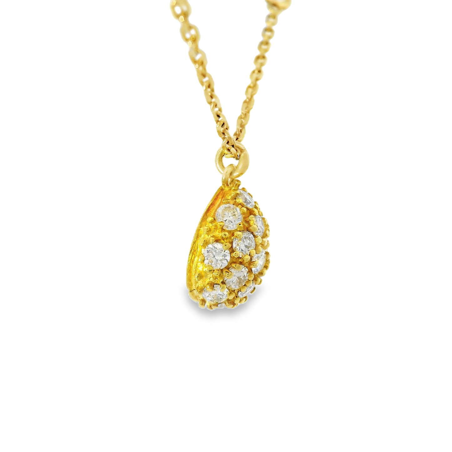 0.75CT Diamond Pendant 14k Yellow Gold