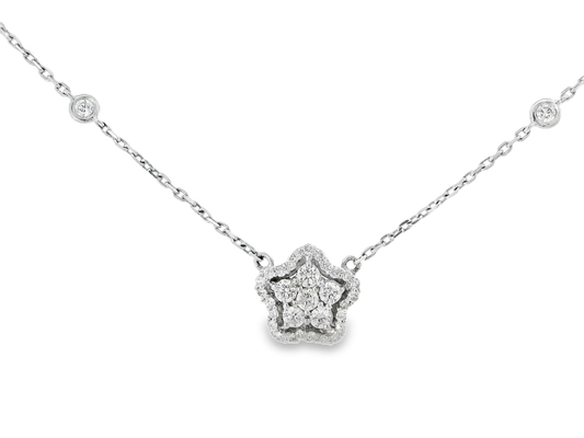 1.01CT Diamond Pendant 14k White Gold
