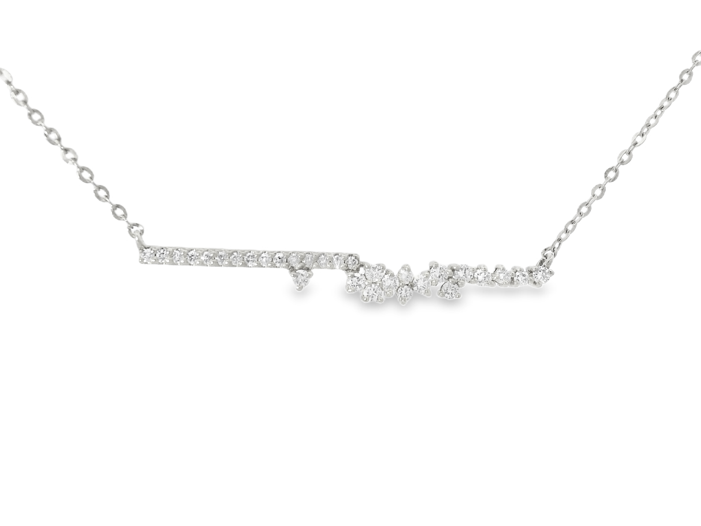 0.31CT Diamond Pendant 14k white Gold