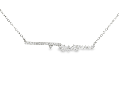 0.31CT Diamond Pendant 14k white Gold