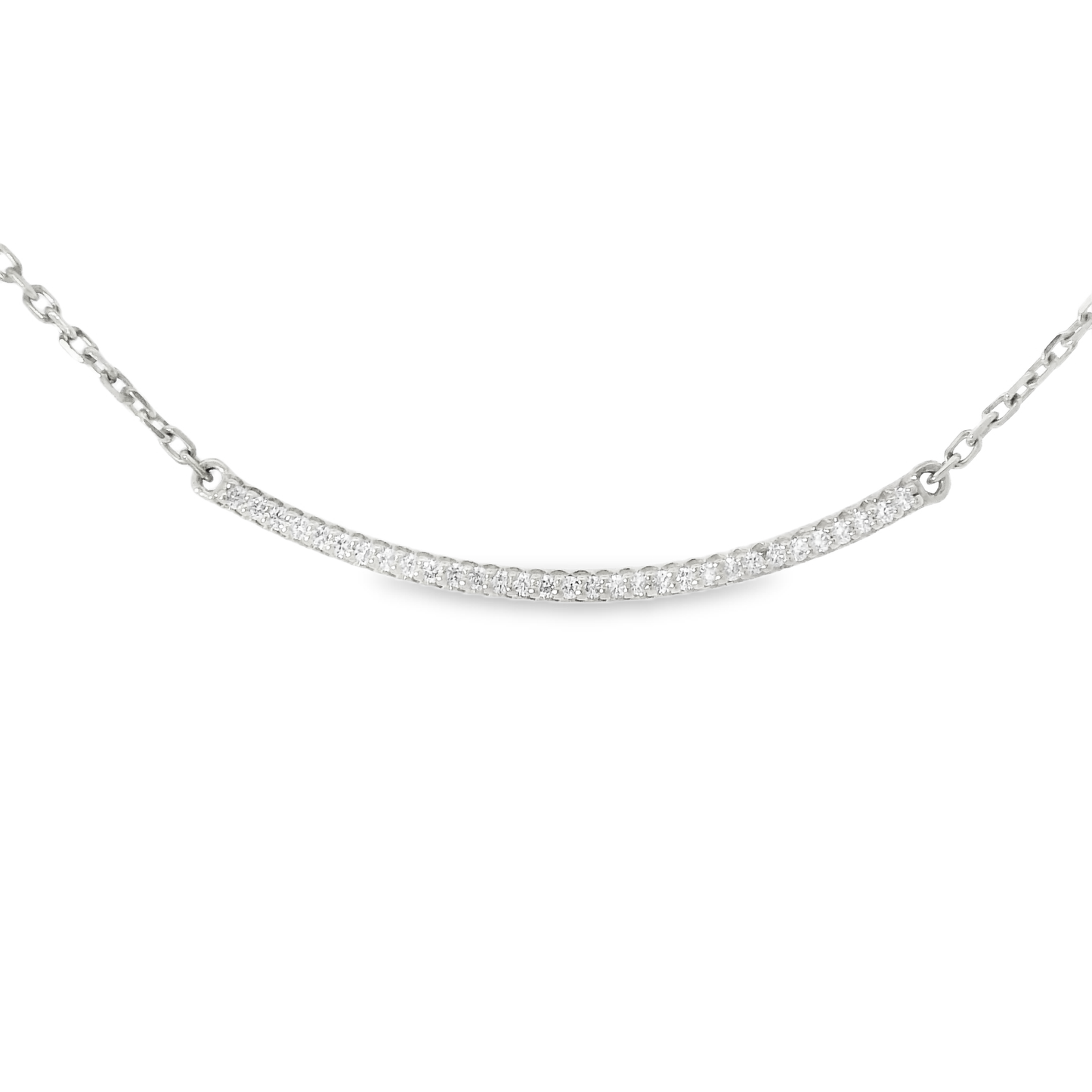 0.23CT Diamond Pendant 14k White Gold