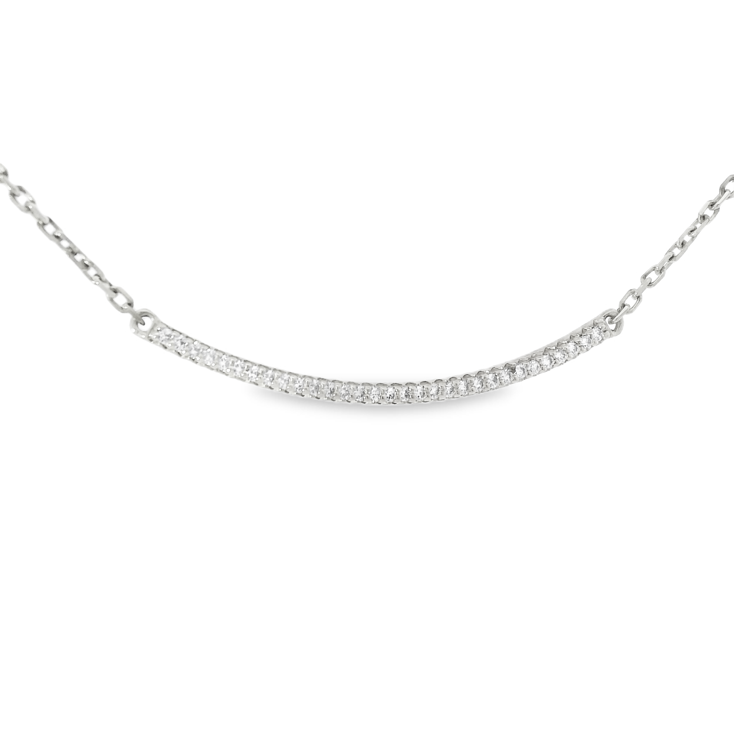 0.23CT Diamond Pendant 14k White Gold