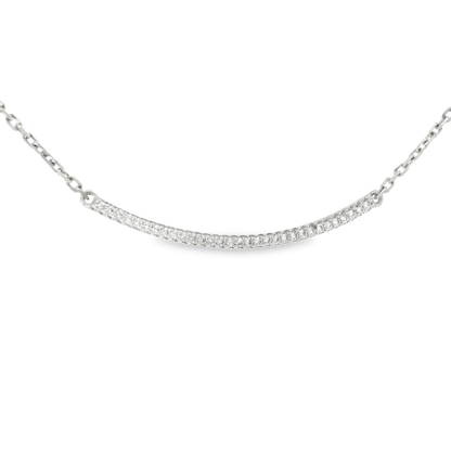 0.23CT Diamond Pendant 14k White Gold