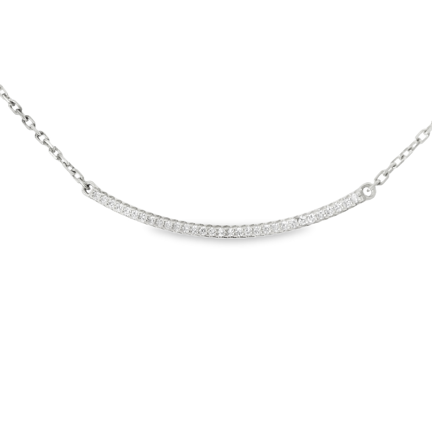 0.23CT Diamond Pendant 14k White Gold