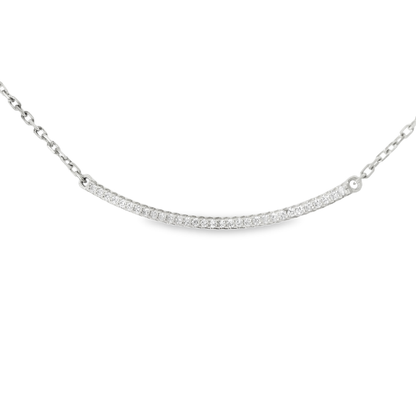 0.23CT Diamond Pendant 14k White Gold