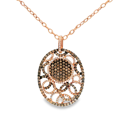 0.47CT Diamond 2.31Ct Brown Diamond 14k Rose Gold