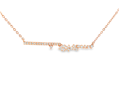 0.31CT Diamond Pendant 14k Rose Gold