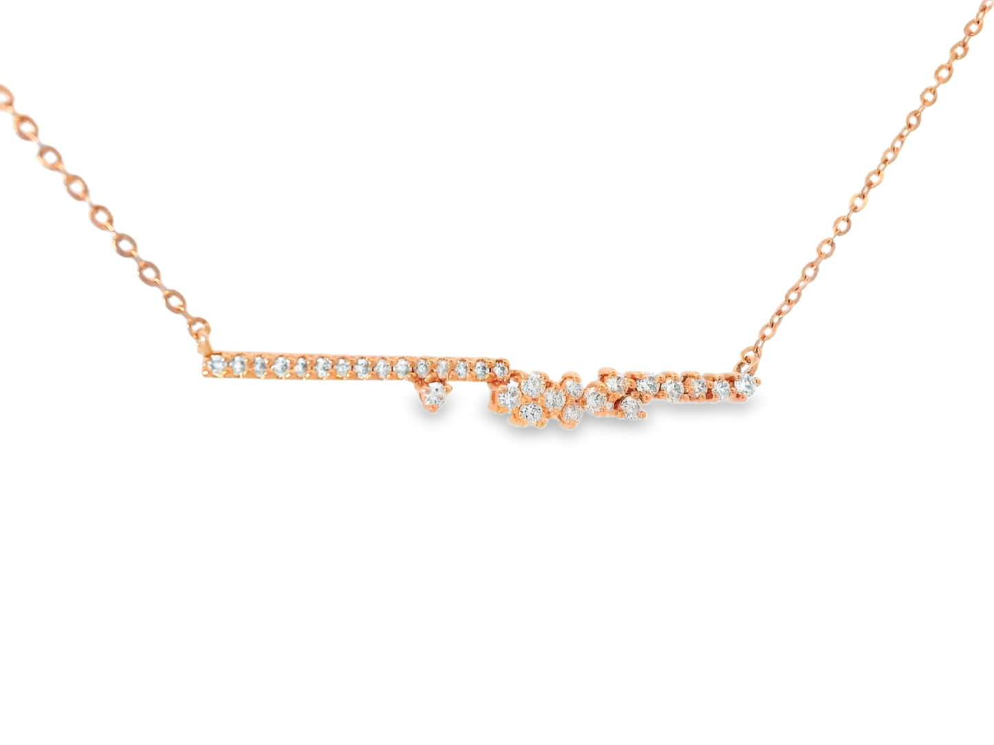 0.31CT Diamond Pendant 14k Rose Gold
