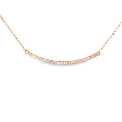 0.23CT Diamond Pendant 14k Rose Gold