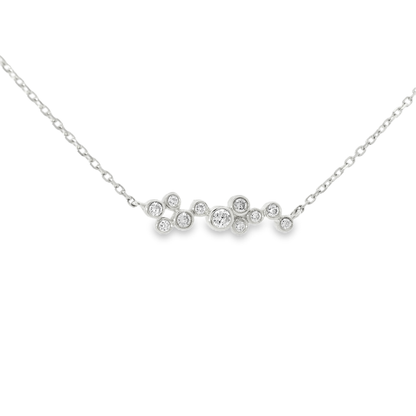 0.23CT Diamond Pendant 14k White Gold