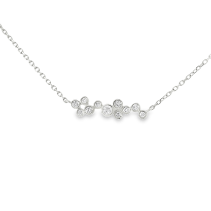 0.23CT Diamond Pendant 14k White Gold