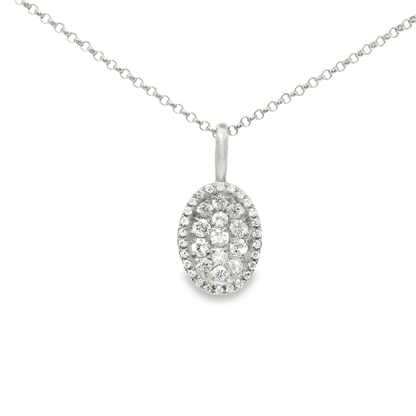 0.25CT Diamond Pendant 18k Gold