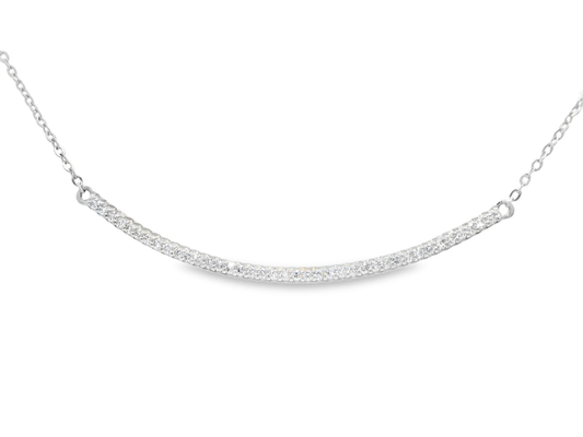 0.28CT Diamond Pendant 14K White Gold