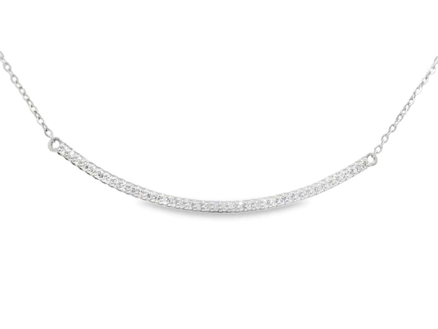 0.28CT Diamond Pendant 14K White Gold