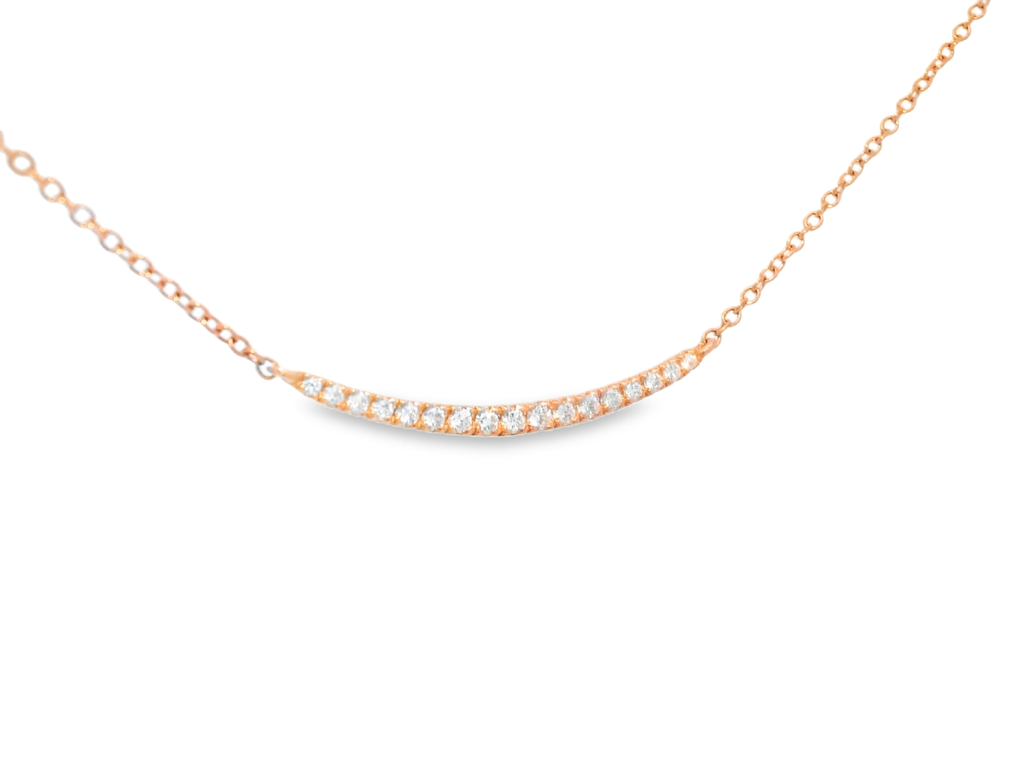 0.24CT Diamond Pendant 18k Rose Gold