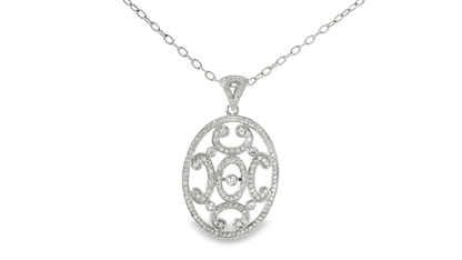 1.73CT Diamond Pendant 14k Yellow Gold