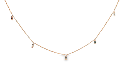 0.21CT Diamond Pendant 14k Rose Gold