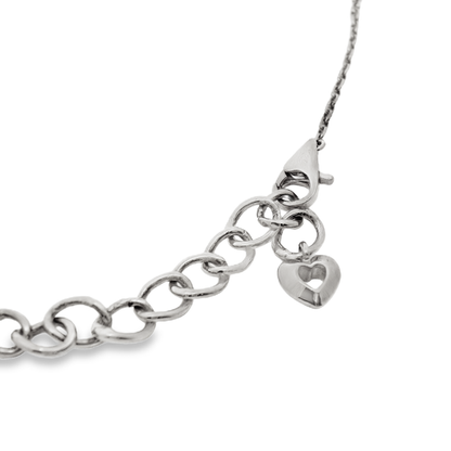 0.04CT Diamond Pendant 14k White Gold