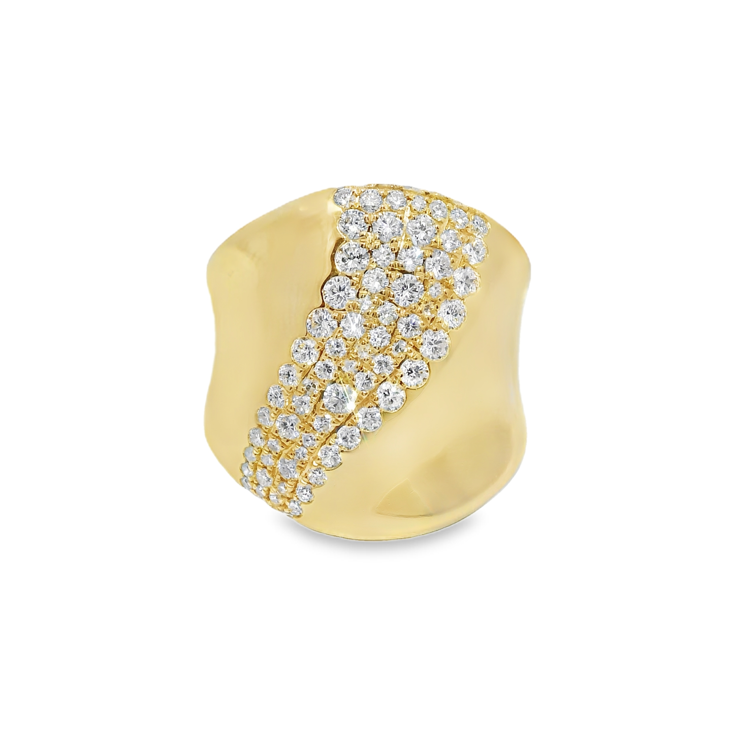 1.12CT Diamond Ring 14k Yellow Gold