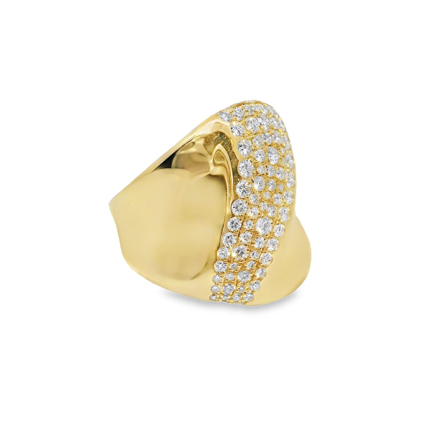 1.12CT Diamond Ring 14k Yellow Gold