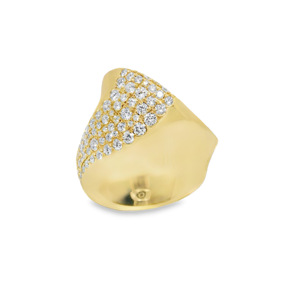 1.12CT Diamond Ring 14k Yellow Gold