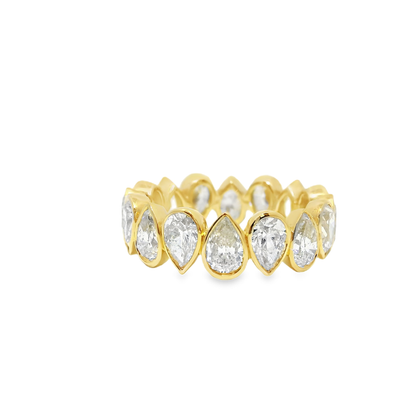 4.16CT Diamond Ring 18k Yellow Gold