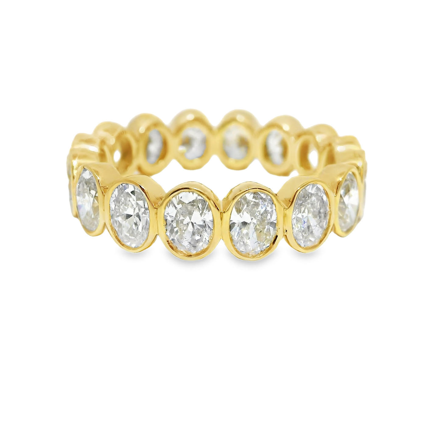 3.42CT Diamond Ring 18k Yellow Gold