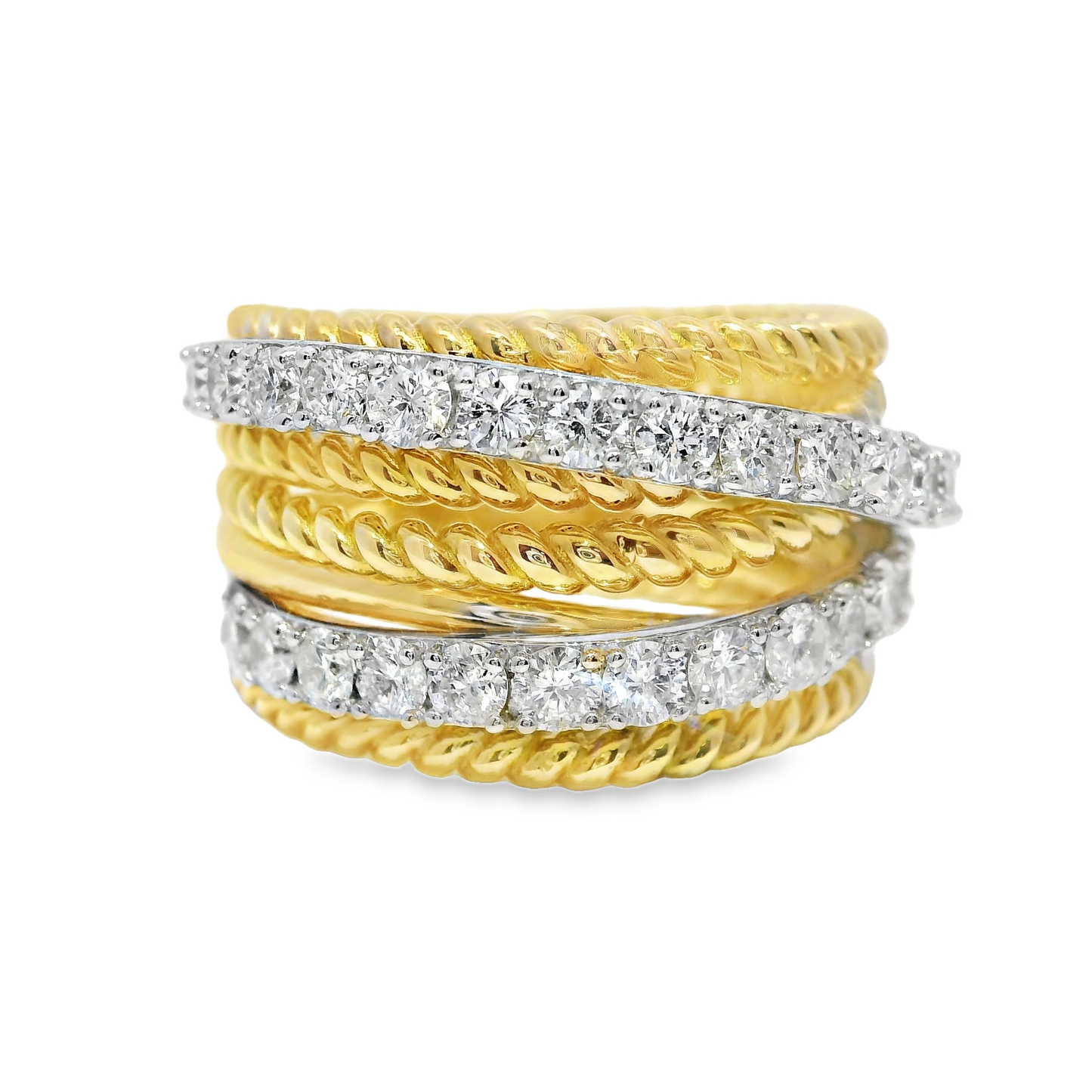 1.34CT Diamond Ring 14k Yellow Gold