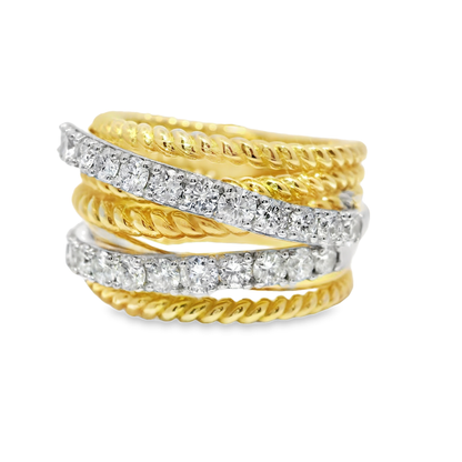 1.34CT Diamond Ring 14k Yellow Gold