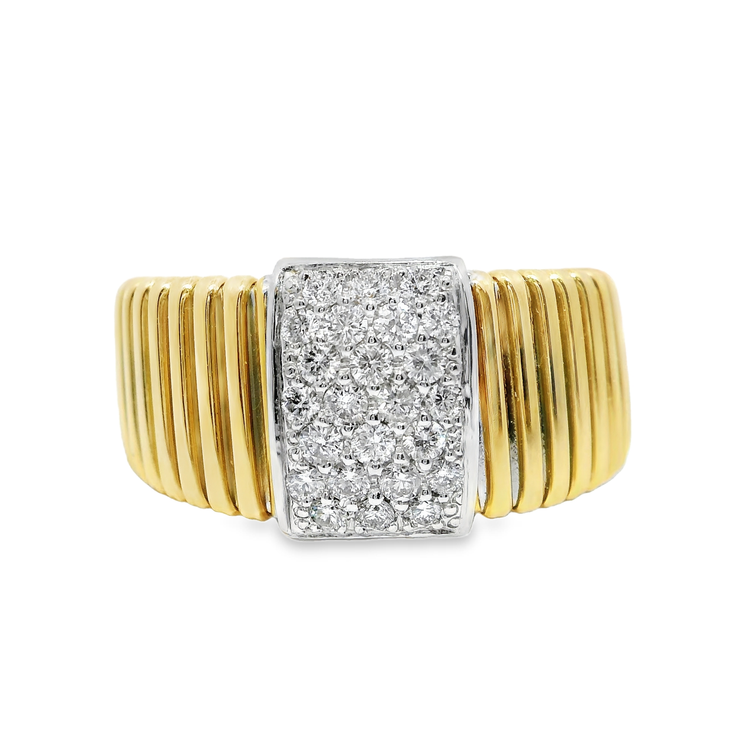 0.52CT Diamond Ring 18k Yellow Gold
