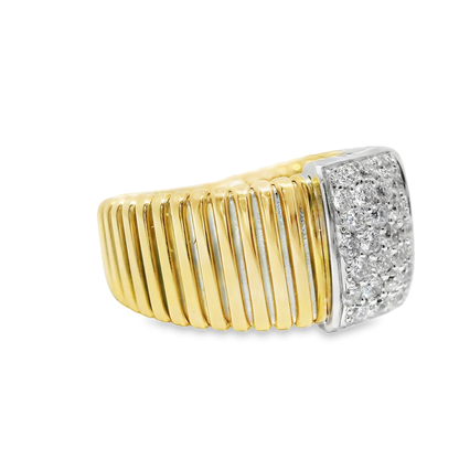 0.52CT Diamond Ring 18k Yellow Gold