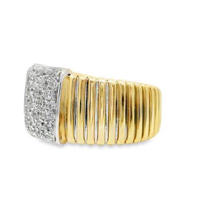 0.52CT Diamond Ring 18k Yellow Gold